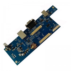 Custom-made Blue Solder Mask Double Layer Circuit Boards OEM ODM SMT PCBA Prototype Service Supplier PCB Assembly Printed Electronic Manufacturing Service(EMS) SMT DIP Factory