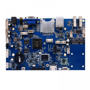 Turnkey Custom PCB SMD/DIP Fully Assembly Electronic Printed Circuit Board PCB Manufacturer Multi-layer FR4 1.6mm Immersion Gold Blue Solder Mask PCB Board